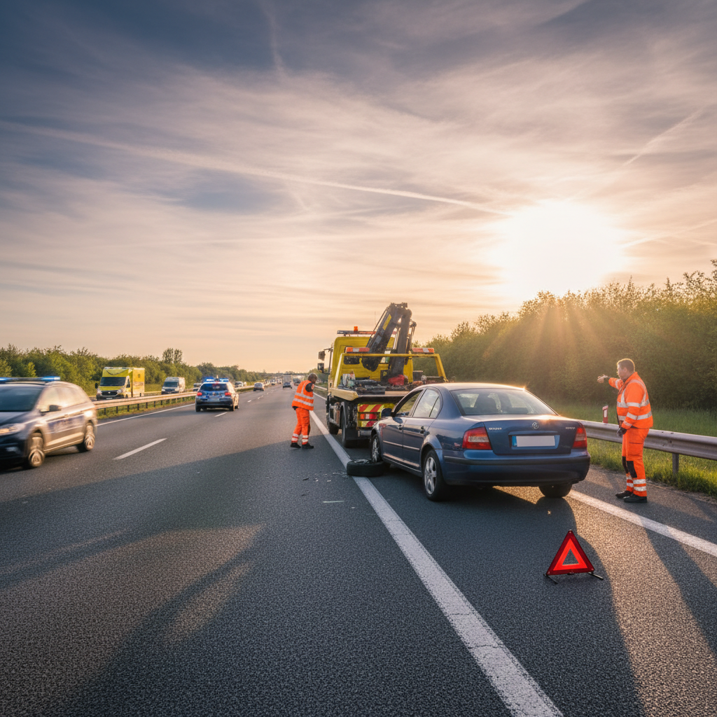 Accident sur autoroute : les 5 bons réflexes à adopter